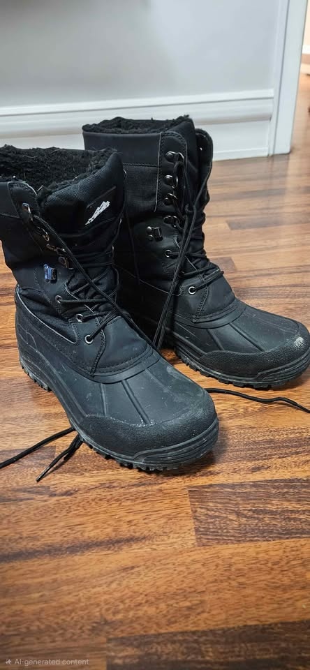 Aleader Black Men's Winter Boots - Size 11 - photo 5