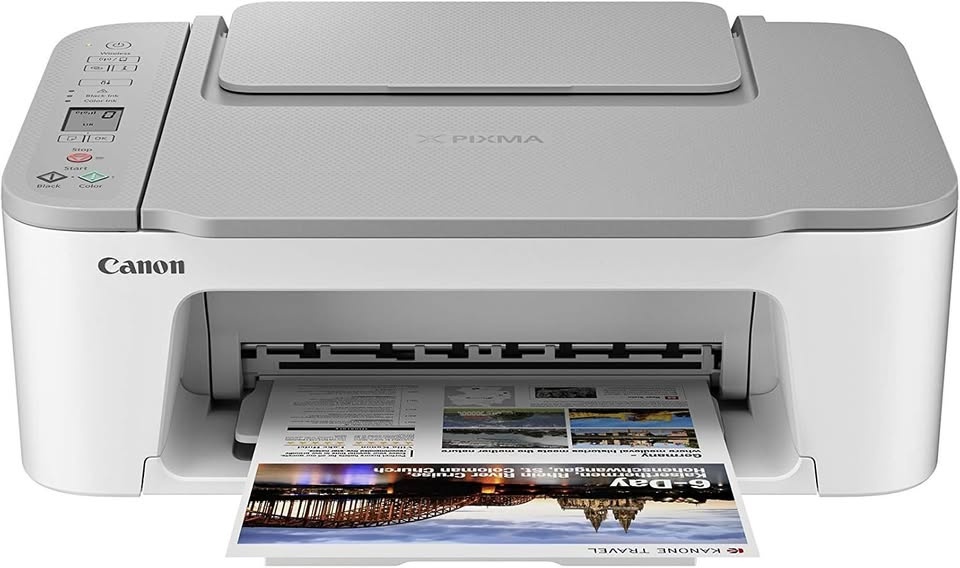 Canon PIXMA TS3420 Wireless Inkjet Printer (White)