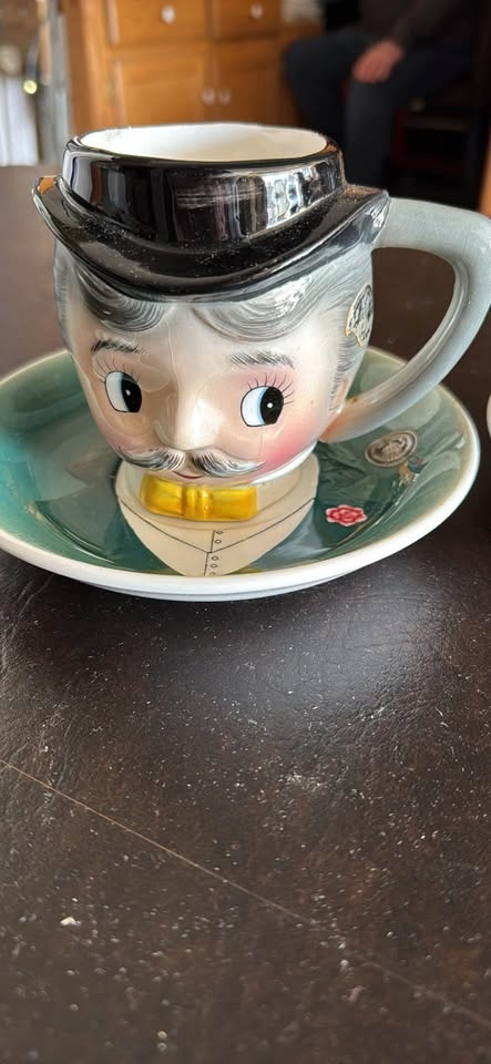 MIYAO PY 90s Old Man &Women tea cup heads w/Plates - photo 2