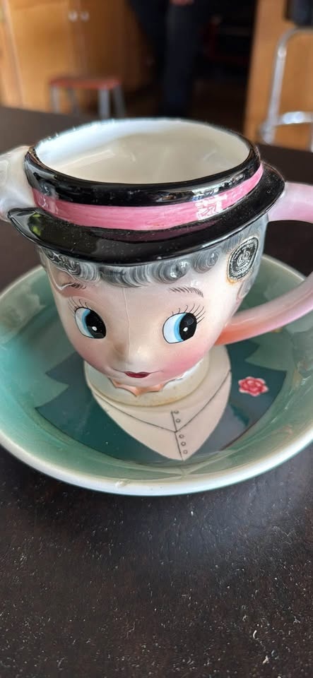 MIYAO PY 90s Old Man &Women tea cup heads w/Plates - photo 3
