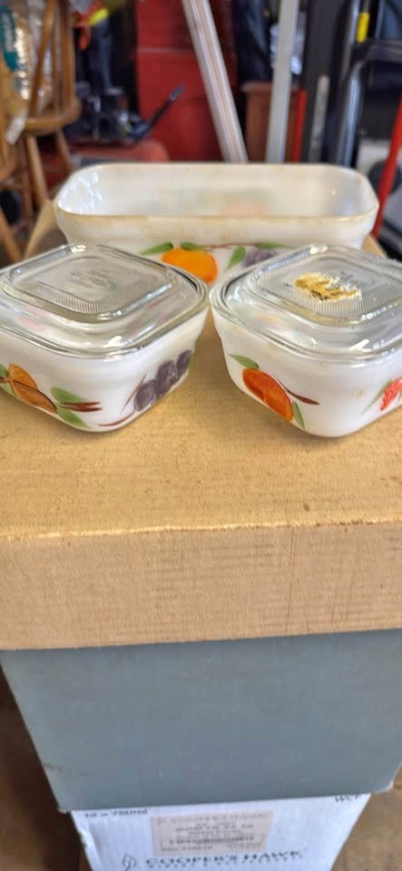 Fire King ovenware set of 3