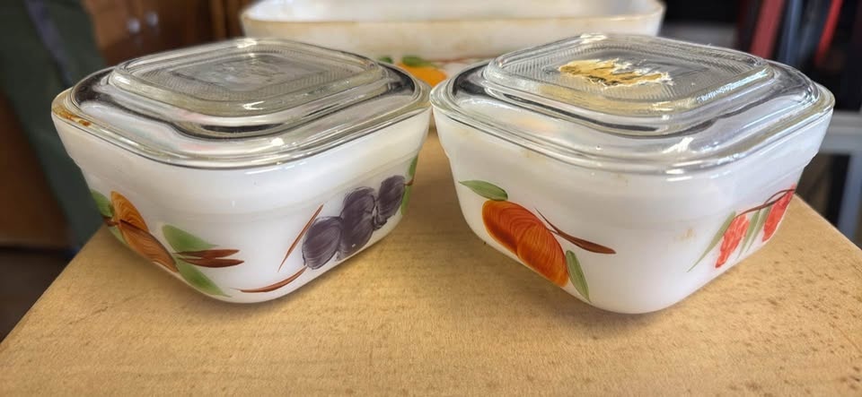 Fire King ovenware set of 3 - photo 2
