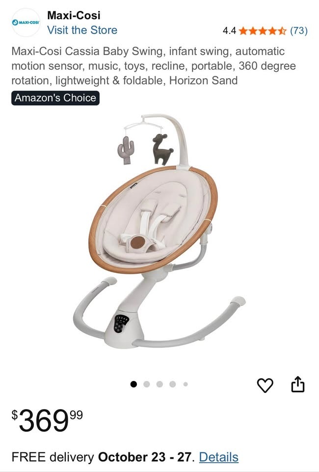 Baby swing - photo 2