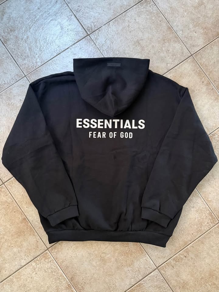 Essentials FW24 Fleece Hoodie Black - photo 3