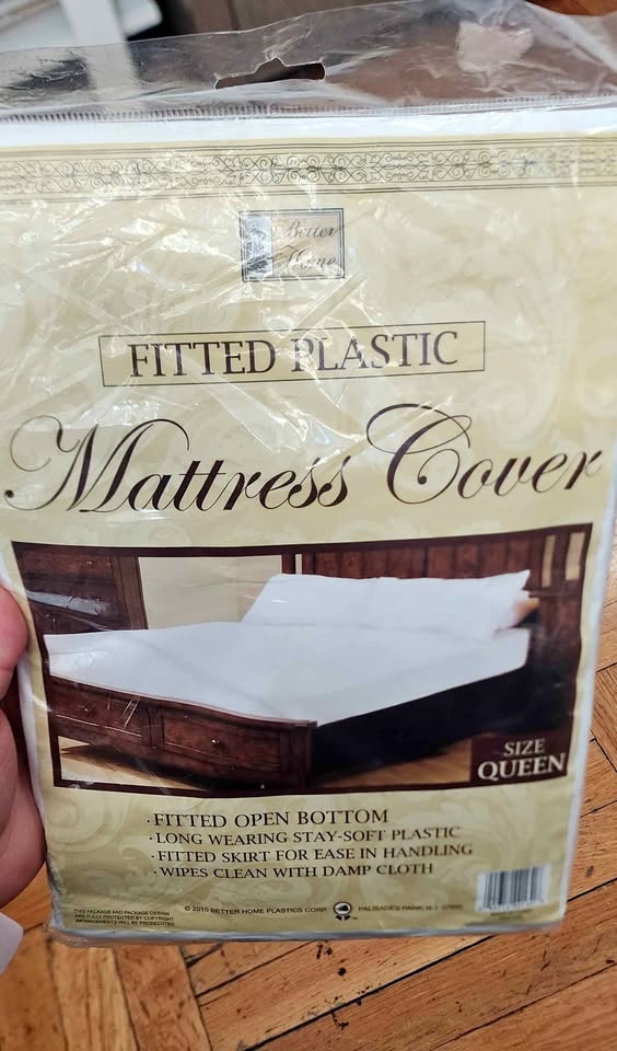 Better Home fitted plastic mattress cover