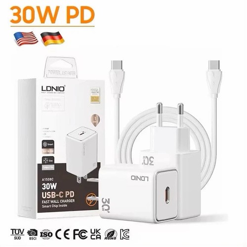 LDNIO 30W Type-C To C Power Charger for iPhones