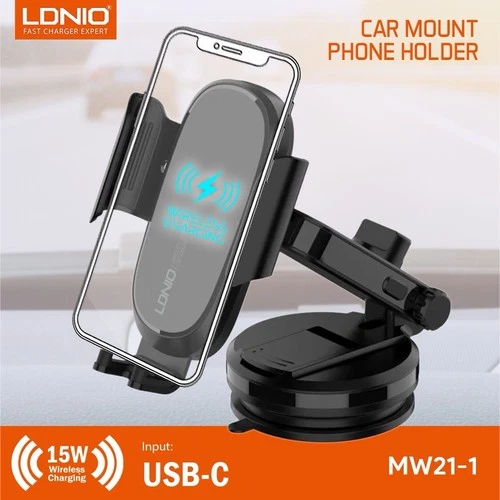 15W Wireless Charger Car Mount Phone Holder - photo 3
