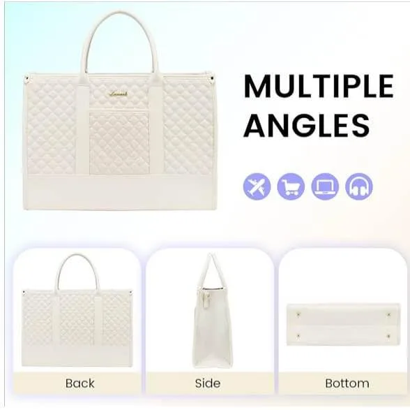 LOVEVOOK Laptop Bag for Women with Clutch image indicator(6)