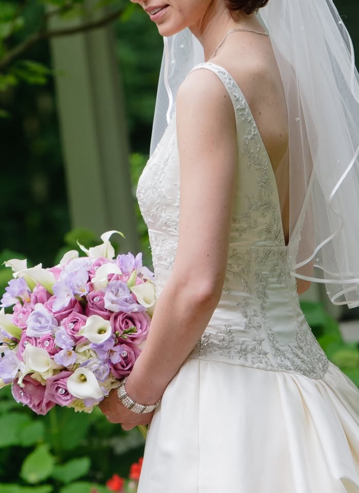 Designer bridal wedding dress Size 8-10 - photo 2