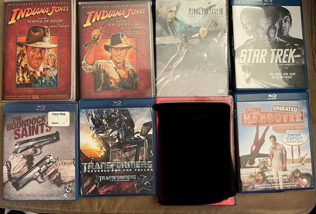 Blu-ray/DVD Movie Lot