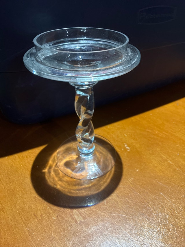 Glass Candle Holder