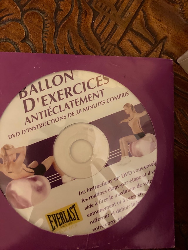Exercise ball work out dvd