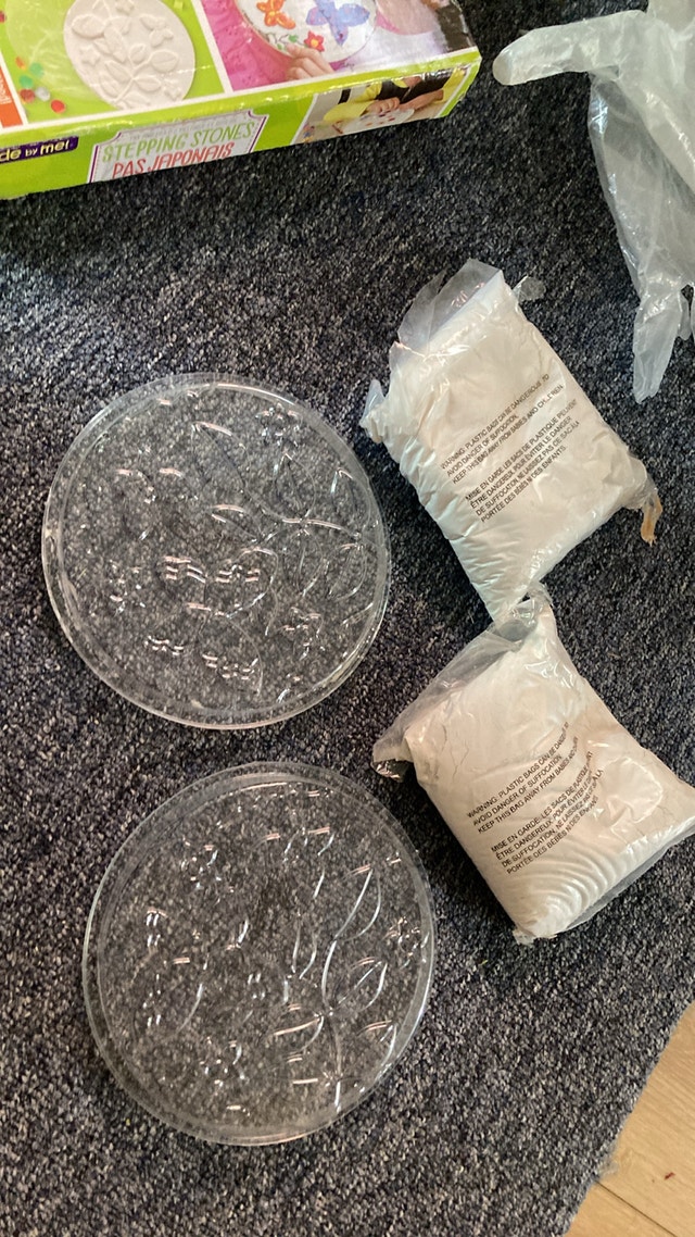 Stepping stones mold and powder