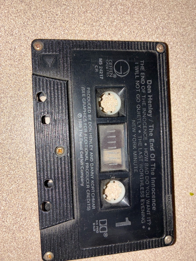 Don Henley The End Of The Innocence Cassette - photo 2