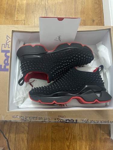 Christian Louboutin Spike Sock Donna Flat Neoprene size 37