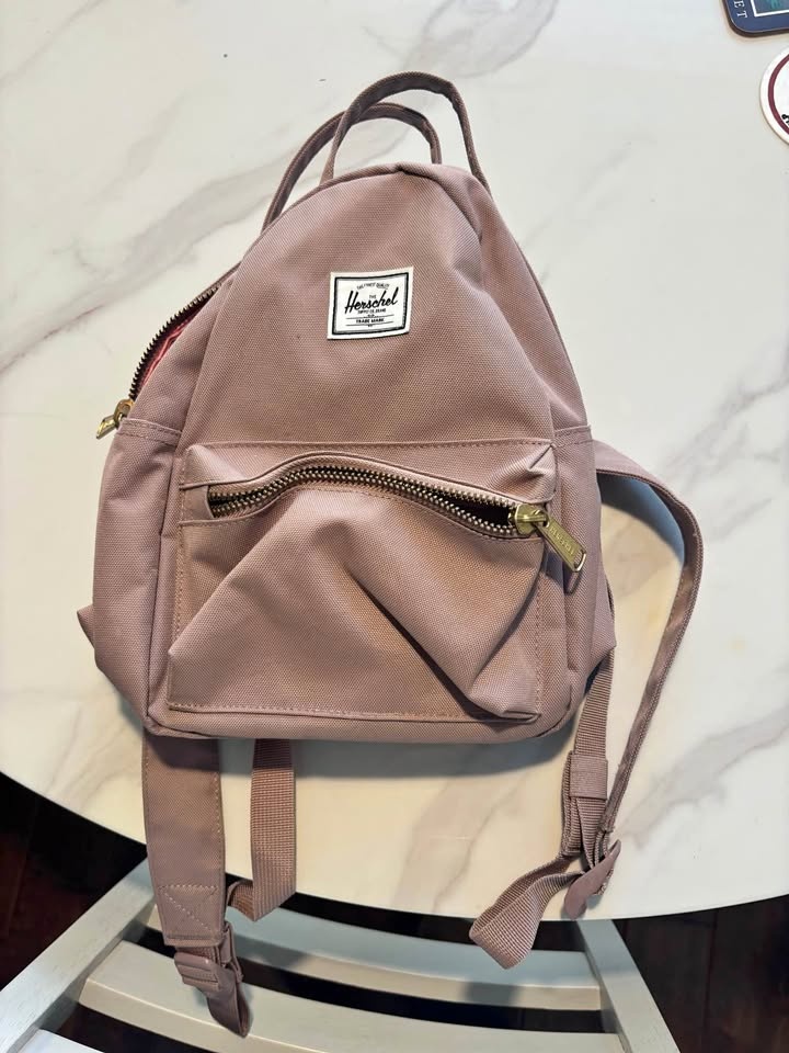 Small pink Herschel backpack