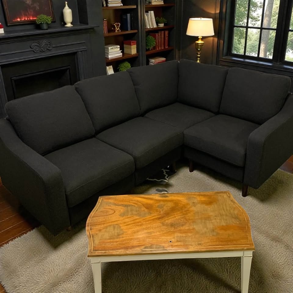COZY Original Sectional – Charcoal | Like New - photo 3