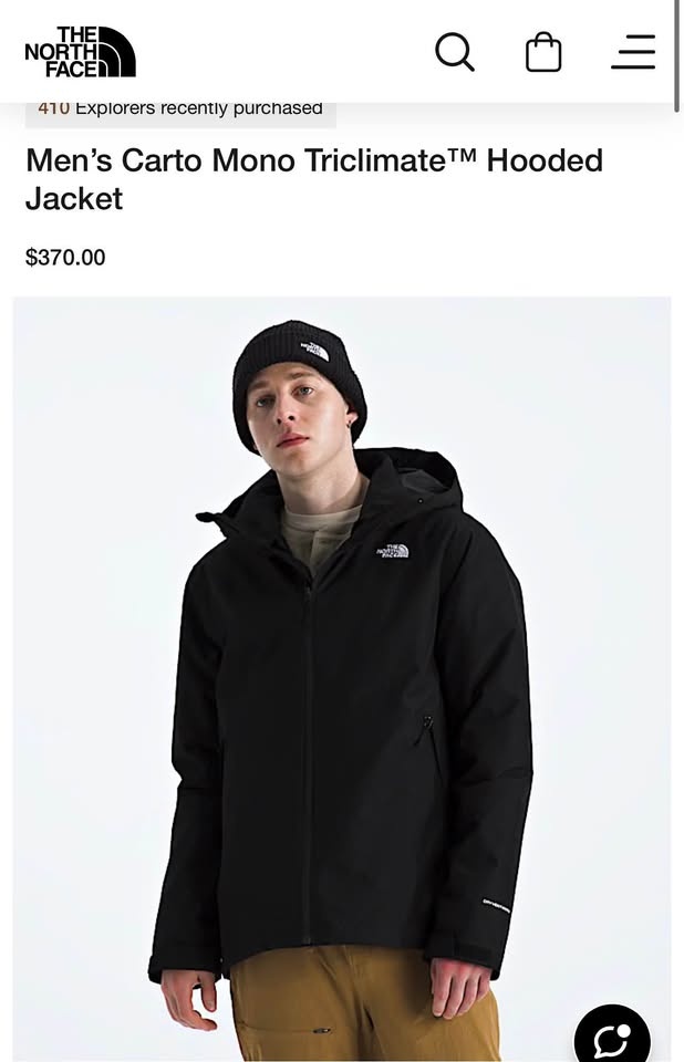 Men’s Carto Mono Triclimate™ Hooded Jacket