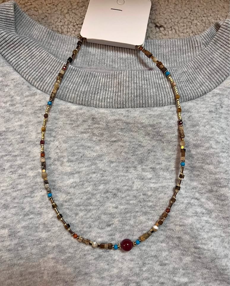 Necklace, natural stone, New, high quality