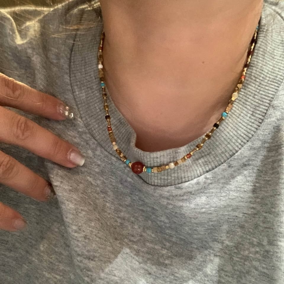 Necklace, natural stone, New, high quality - photo 2