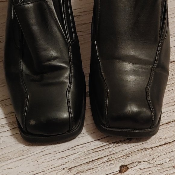 George comfortable black dress office work heel shoes size 9 - photo 3