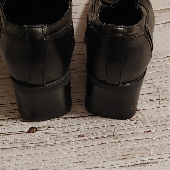 George comfortable black dress office work heel shoes size 9 - photo 4