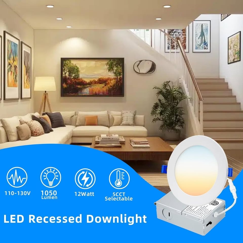 6" LED Pot Lights (6 Pack) + Night Light Mode - photo 3