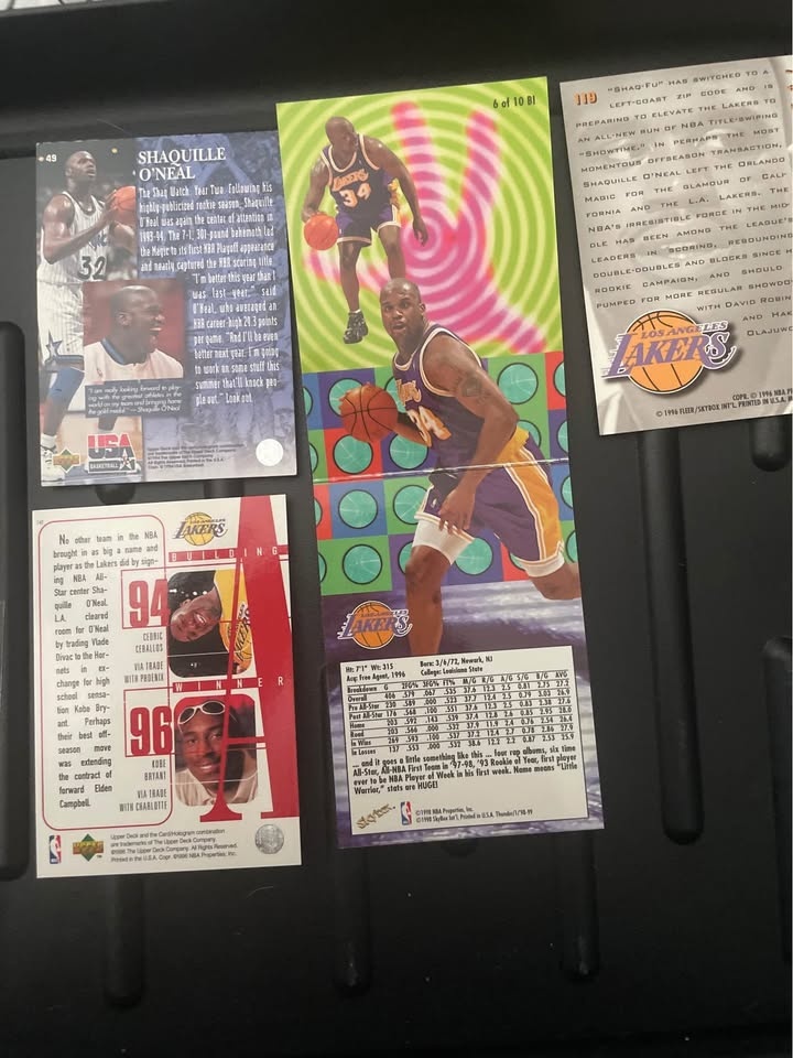 4 Shaquille O’Neal Cards - photo 2