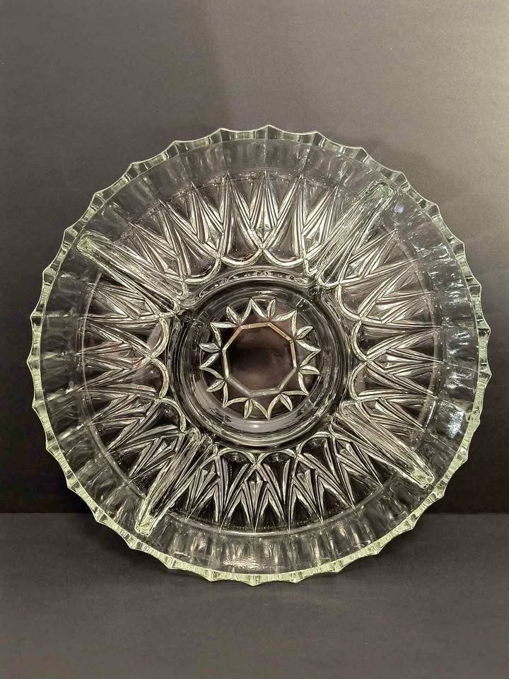 Pressed Glass Serving Platter