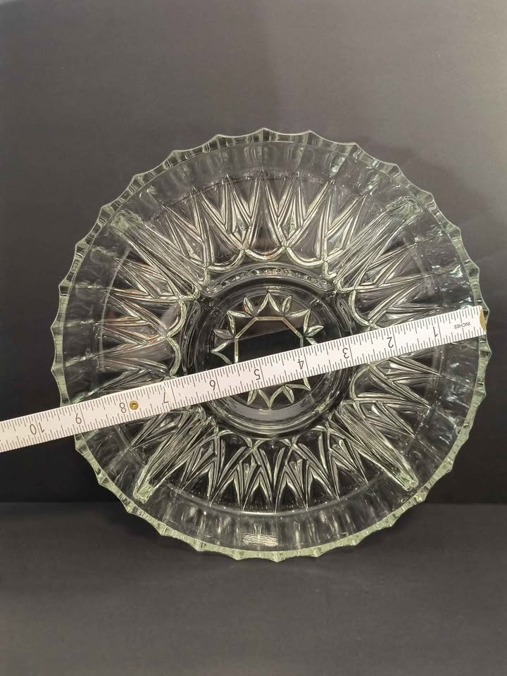 Pressed Glass Serving Platter - photo 2