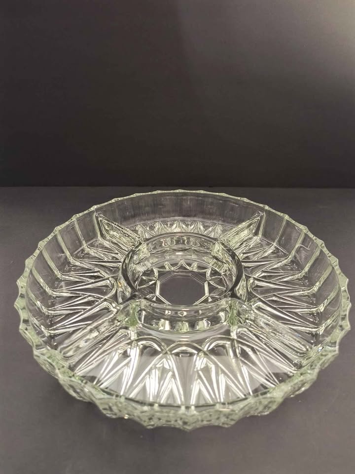 Pressed Glass Serving Platter - photo 3