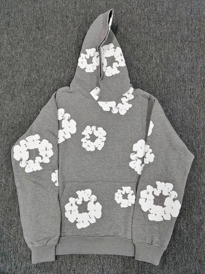 Grey Denim Tears Mono Wreath hoodie