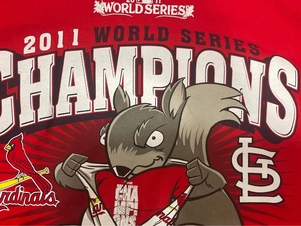 St. Louis Cardinals 2011 Championship Tshirt Size L - photo 2