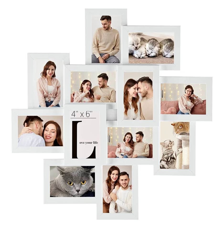 SONGMICS 4x6 Collage Picture Frames – 12-Pack, New