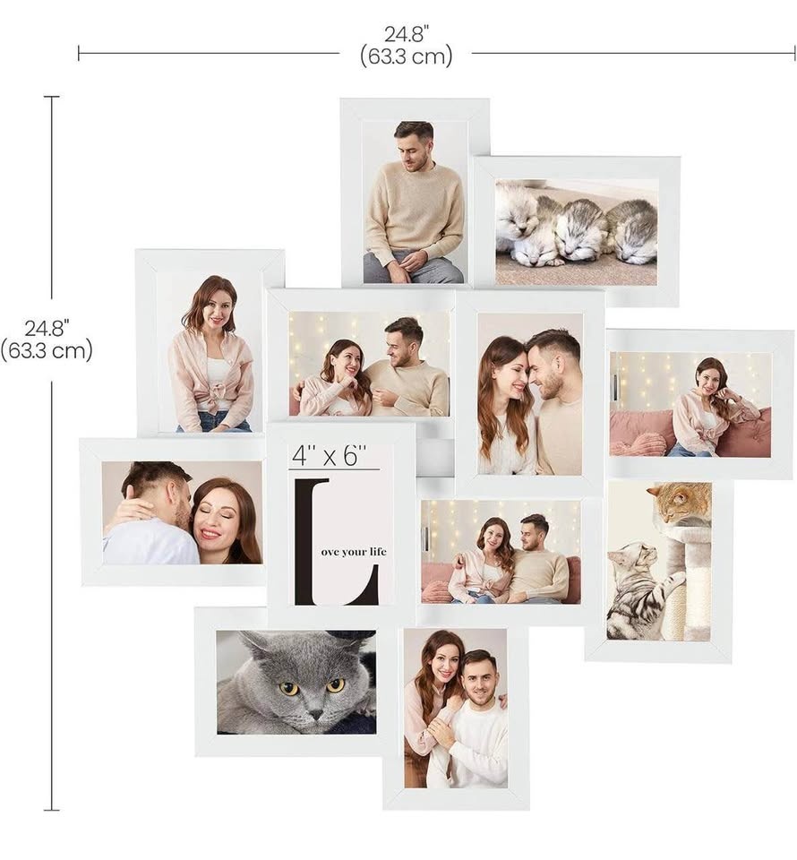 SONGMICS 4x6 Collage Picture Frames – 12-Pack, New - photo 3