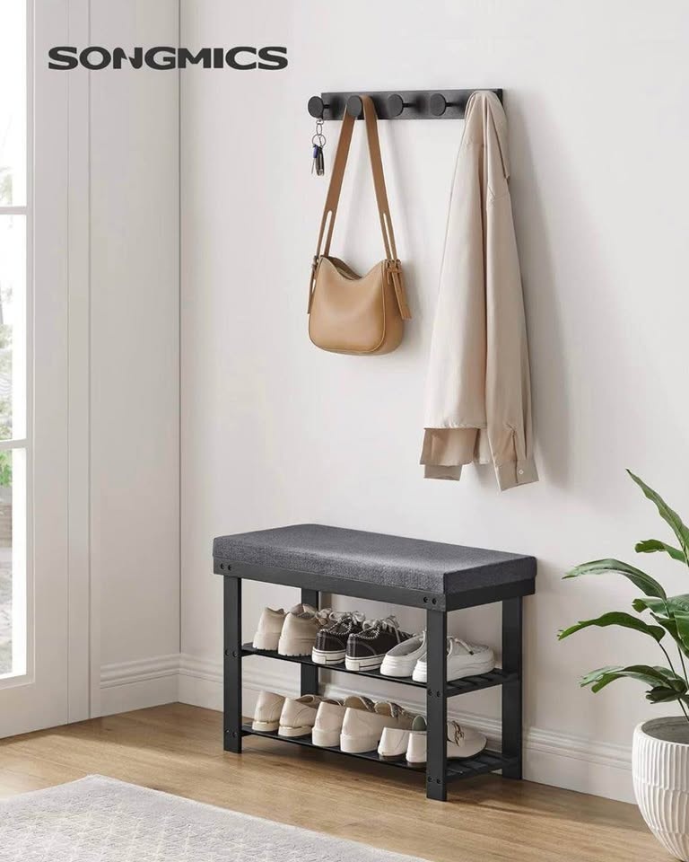 🪑 NEW | SONGMICS Bamboo Shoe Bench – 3-Tier (Sealed) - photo 3