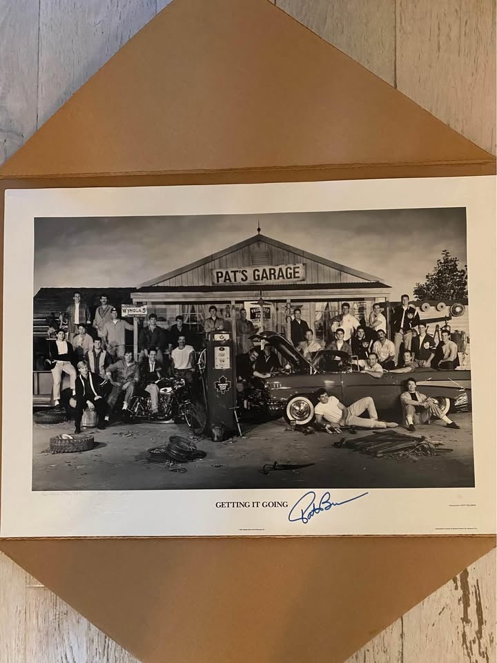 Toronto Maple Leafs "Pat's Garage" 1992 poster Signed