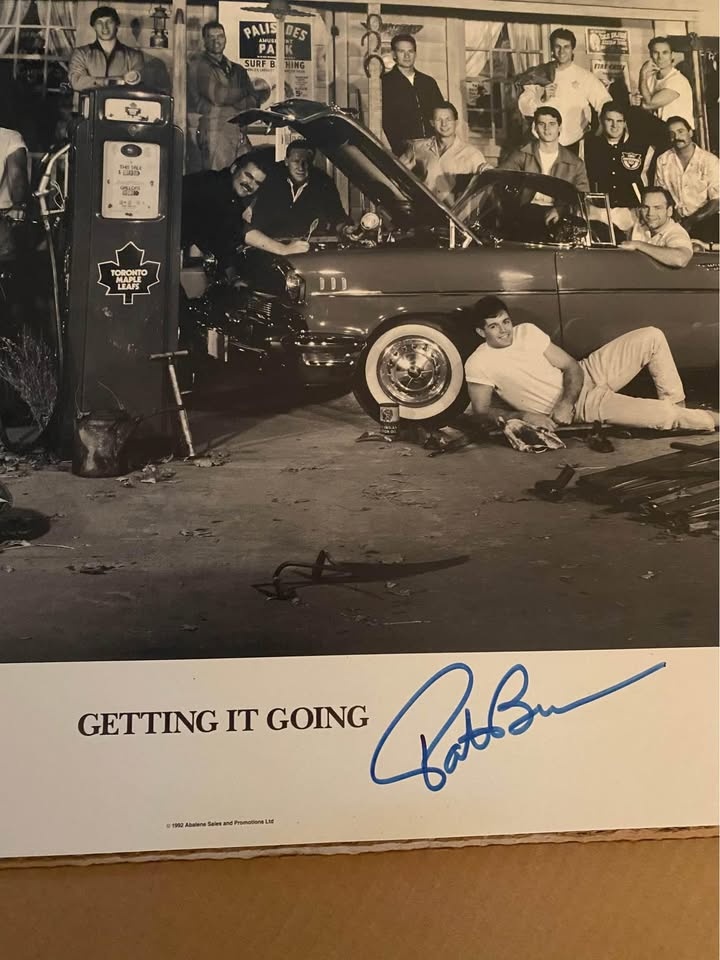 Toronto Maple Leafs "Pat's Garage" 1992 poster Signed - photo 3