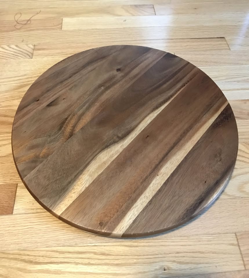 Lazy Susan Acacia Wood 18"