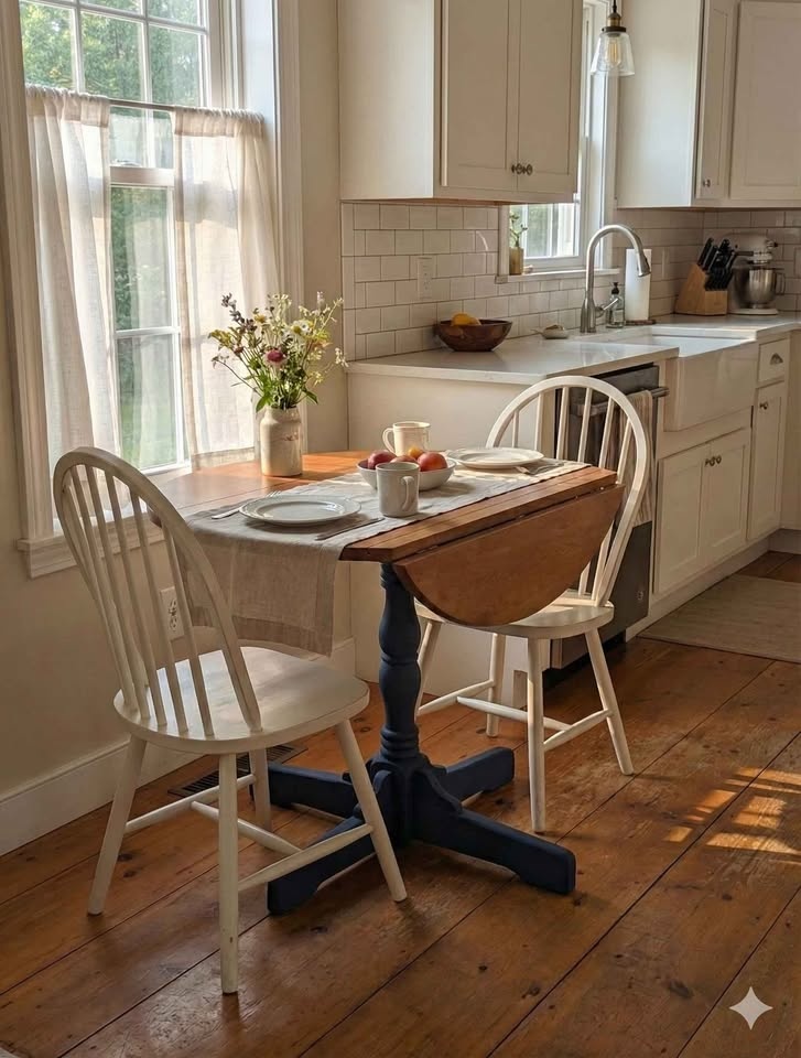 Coastal Farmhouse Drop Leaf Dining Table - photo 2