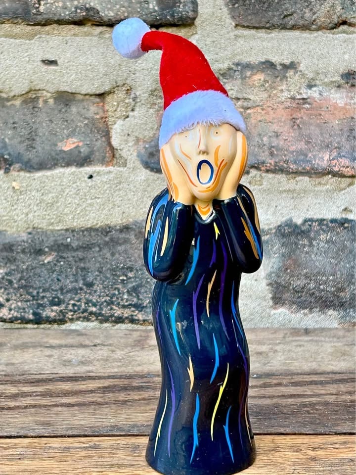 The Christmas Scream Edward Munch inspired Christmas Holiday dec