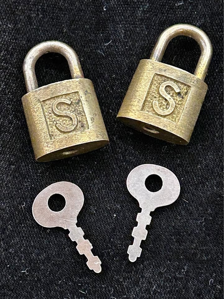 2 SLAYMAKER VINTAGE WORKING HIGH QUALITY LOCKS WITH KEYS