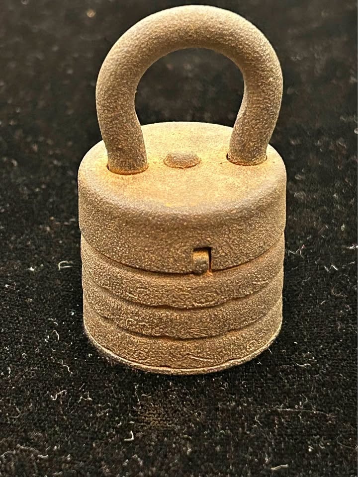 Antique Combination Barrel Padlock Lock, G&j Gem New York, primi
