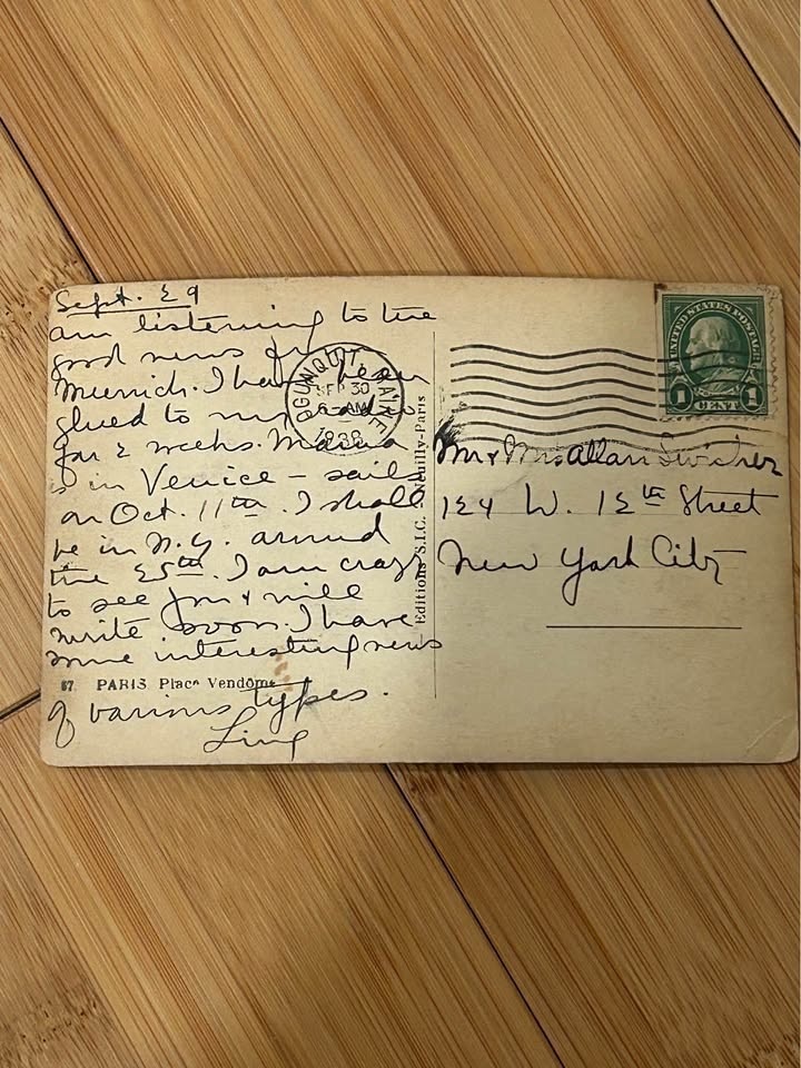 2 vintage postcards Paris France - photo 4