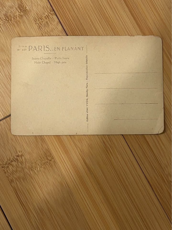 2 vintage postcards Paris France - photo 5