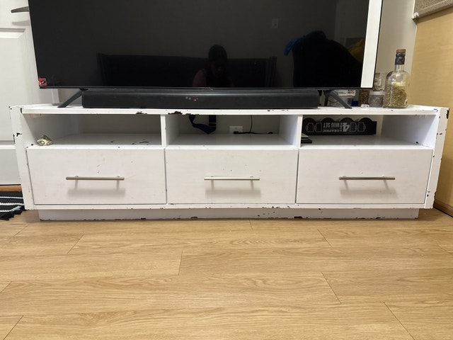 White TV Stand