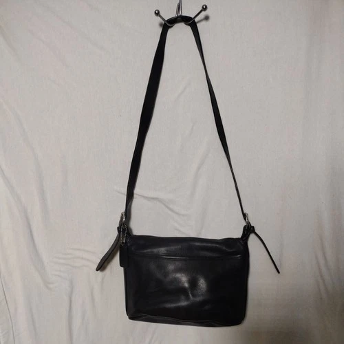 Coach Fletcher 4150 Vintage Black Leather Shoulder Bag - photo 2