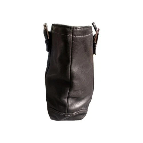 Vintage Coach Hampton Black Leather Tote - photo 4