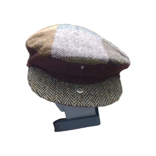 Hannah Hats Patchwork Wool Newsboy Cap Ireland Sz. 2XL - photo 5