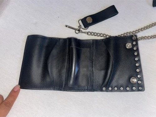 Live To Ride Genuine Leather Wallet Chain Fatboy Rider GIFT - photo 2